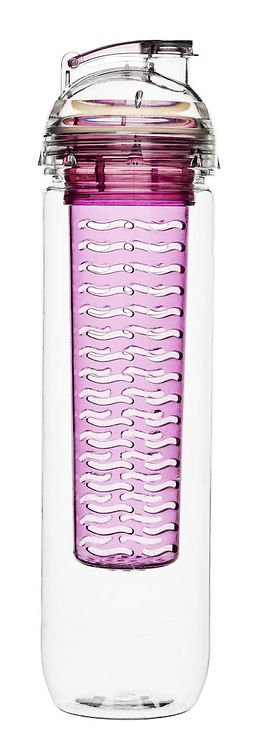 Sagaform Flasche Fresh mit Früchteeinsatz 800ml Kunststoff pink - Thumbnail 2