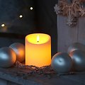 Elephant Candles LED Echtwachs Outdoor Kerze 10x12 cm creme  - Thumbnail 3