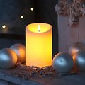 Elephant Candles LED Echtwachs Outdoor Kerze 10x16 cm creme  - Thumbnail 3