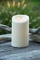 Elephant Candles LED Echtwachs Outdoor Kerze 15x25 cm 3er-Docht creme  - Thumbnail 2