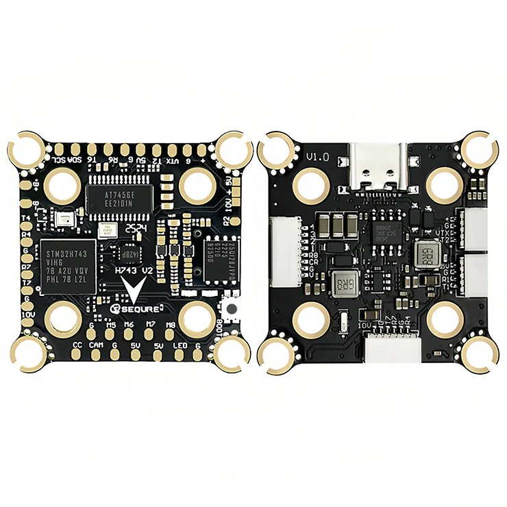 Sequre H743 V2 4-8S Dual BEC X8 Flight Controller FC - Thumbnail 3