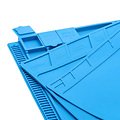 Sequre Lötunterlage Arbeitsmatte Silikon 450×300mm Blau - Thumbnail 4