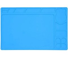 Sequre Lötunterlage Arbeitsmatte Silikon 330×210mm Blau