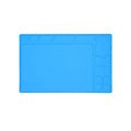 Sequre Lötunterlage Arbeitsmatte Silikon 330×210mm Blau - Thumbnail 1