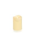 SmartCandle LED candle real wax 8x13 cm ivory remote control smooth