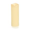 SmartFlame LED candle real wax 8x23 cm ivory remote control smooth