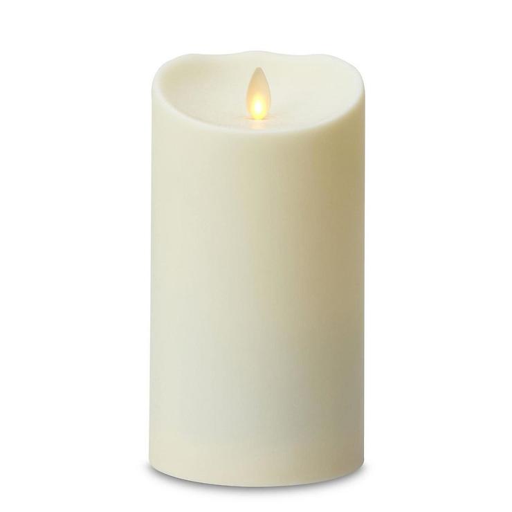 SmartFlame LED Candle Outdoor 9x18 cm ivory remote control - Pic 1