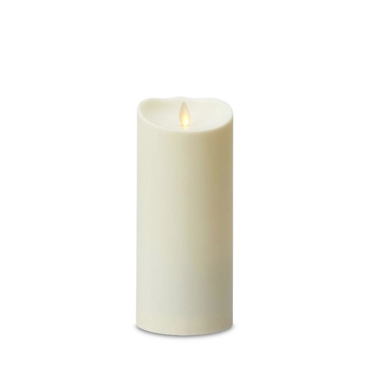 Bougie LED SmartFlame pour extérieur 9x23 cm ivoire télécommande - Pic 1