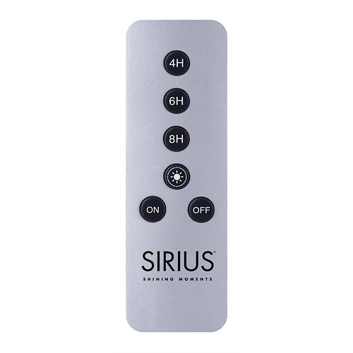 Control remoto Sirius aluminio plateado