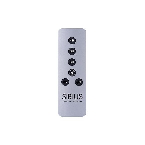 Control remoto Sirius aluminio plateado