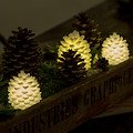 Sirius LED pine cones real wax Clara 14cm white - Thumbnail 2
