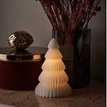 Sirius LED glass tree Claire Mini 1 LED battery operated 16cm white