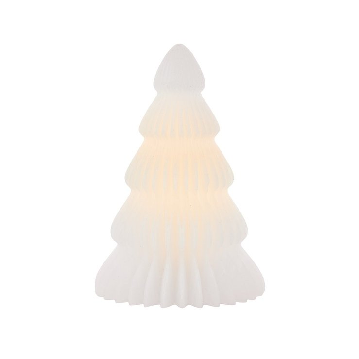 Árbol de cristal Sirius LED Claire Mini 1 LED a pilas 16cm blanco - Thumbnail 2