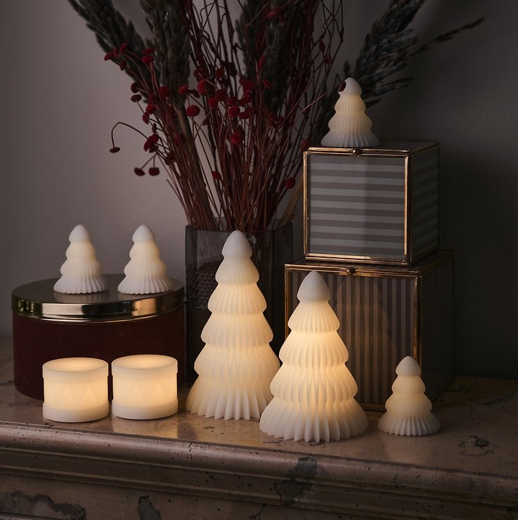 Sirius LED albero di vetro Claire Mini 1 LED a batteria 19cm bianco - Thumbnail 3