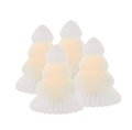 Sirius LED Glass Trees Claire Mini Set of 4 battery operated 7cm white - Thumbnail 2