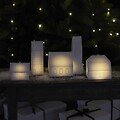 Sirius LED-Haus Kopenhagen Herrenhaus Villa 11,5 cm Echtwachs weiß - Thumbnail 4