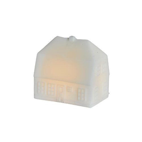 Sirius LED-Haus Kopenhagen Herrenhaus Villa 11,5 cm Echtwachs weiß
