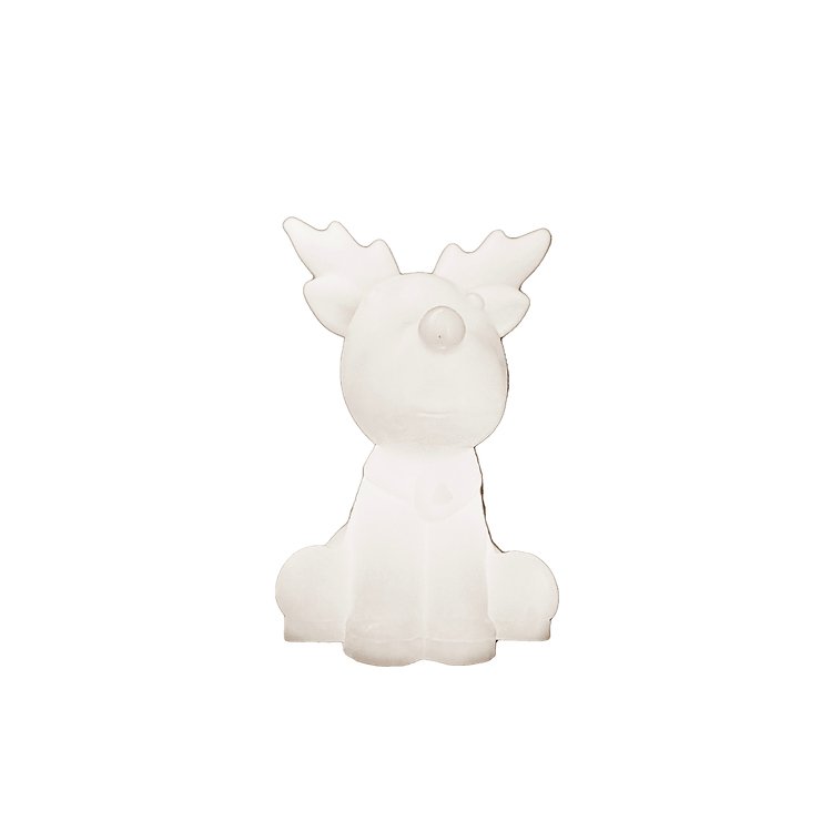 Sirius LED figura decorativa Naja reno juego de 2 9 cm cera real blanco - Thumbnail 3