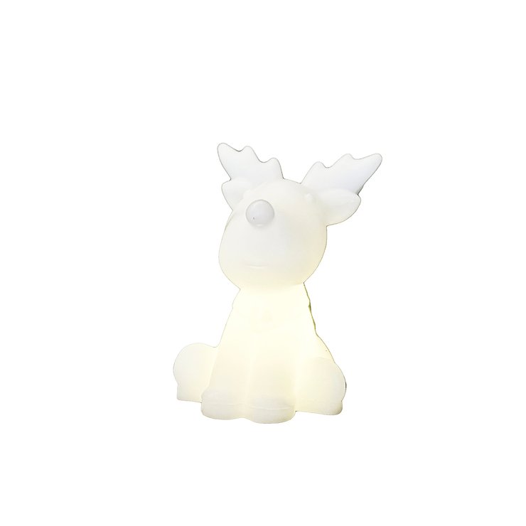 Sirius LED figura decorativa Naja reno juego de 2 9 cm cera real blanco - Thumbnail 2