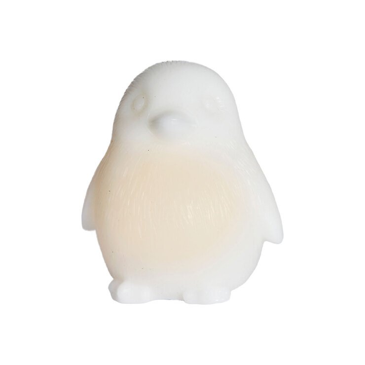 Sirius Figurine décorative LED Pingouin Lou 10 cm cire véritable blanche - Thumbnail 3