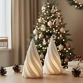 Sirius LED albero Olina Mini set di 2 cera vera 8 cm bianco