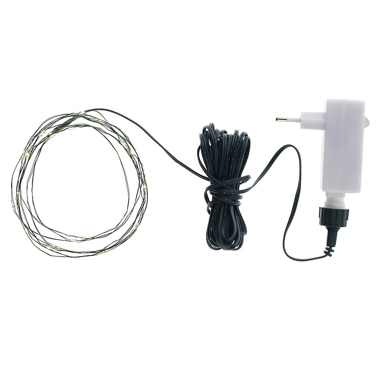 Sirius Lichterkette Knirke Metallstrang 80 LED 8 m grün außen - Thumbnail 3