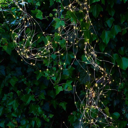 Sirius Lichterkette Knirke 500 LED an 15 Metallsträngen außen silber