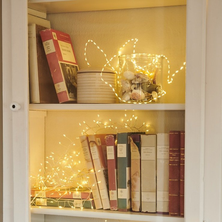 Sirius luci fiabesche Kiki 300 LED 4m filo metallico oro - Thumbnail 3