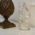 Sirius Guirlande lumineuse Molly Garland 20 LED 2m à piles brun enneigé intérieur - Thumbnail 1