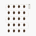Sirius Molly LED-Lichterkette batteriebetrieben – Innen, 20 LEDs, 2 m, Warmweiß, Braun