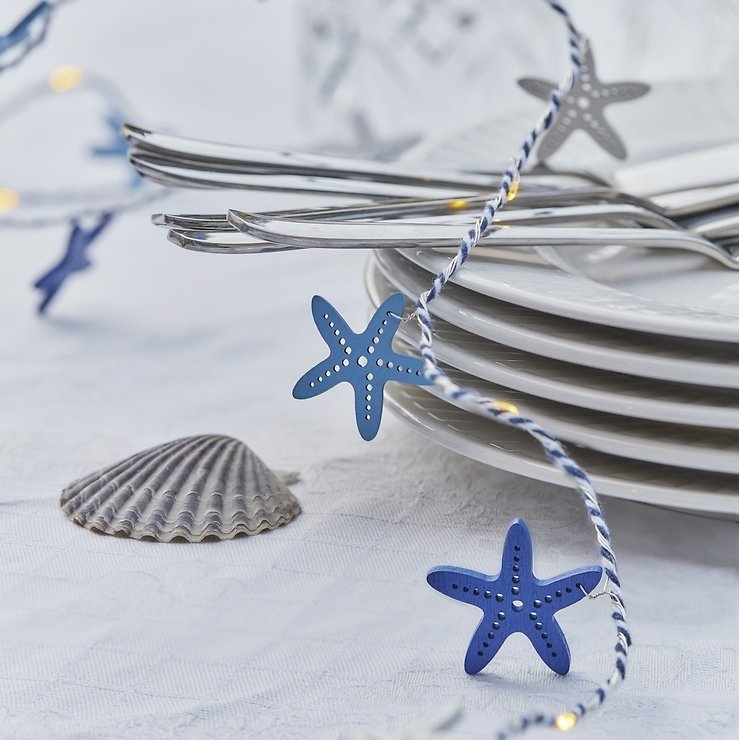 Sirius wróżka Selma rozgwiazda 20 LED 2 m zasilana bateryjnie niebieska - Thumbnail 1