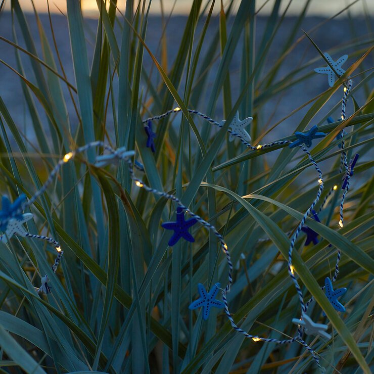 Sirius wróżka Selma rozgwiazda 20 LED 2 m zasilana bateryjnie niebieska - Thumbnail 2
