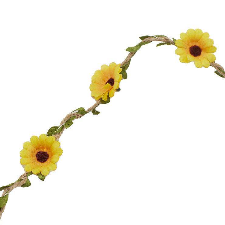 Sirius Flora Summerflowers LED Lichterkette dekorative Blumenlichterkette 2 m Gelb  - Thumbnail 2