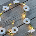 Sirius Flora Summerflowers LED Lichterkette dekorative Blumenlichterkette 2 m Weiß  - Thumbnail 1