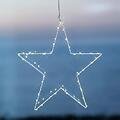 Sirius LED Stern Liva Star small 40 LED batteriebetrieben Metall weiß - Thumbnail 3