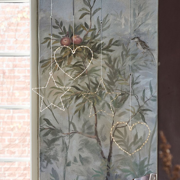 Sirius LED star Liva Star mała 40 LED zasilana bateryjnie metalowa biała - Thumbnail 3