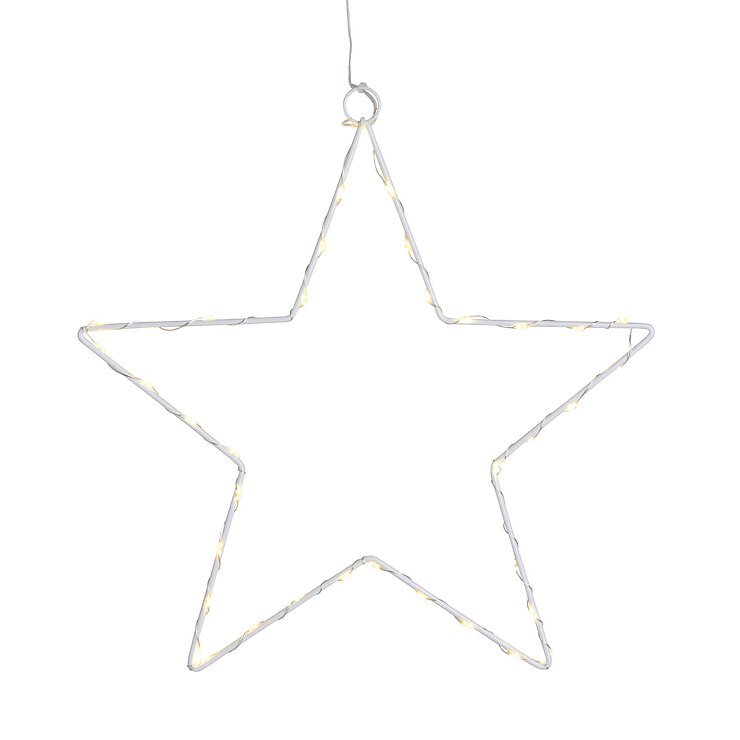 Sirius LED Light Star Liva Star petit 30 cm à piles métal blanc - Thumbnail 1
