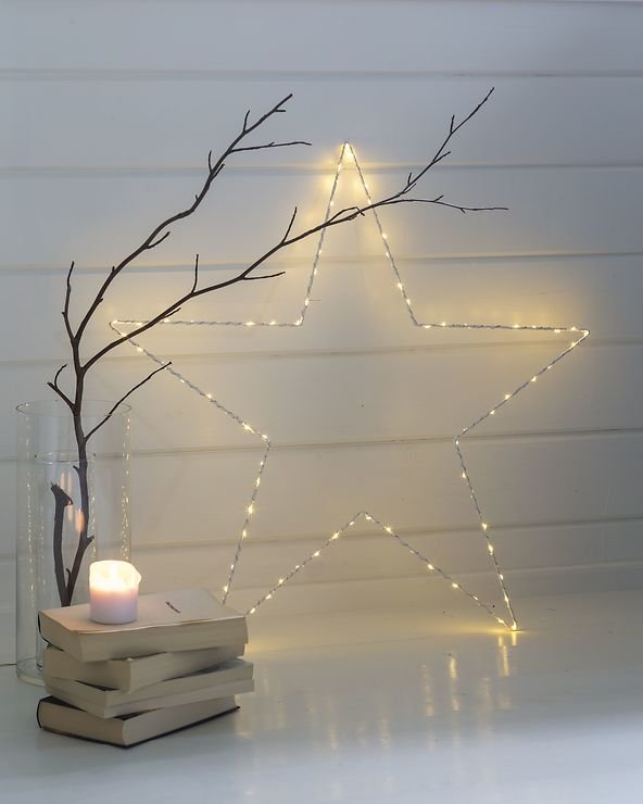 Sirius LED star Liva Star big 80 LED metaliczny biały - Thumbnail 4