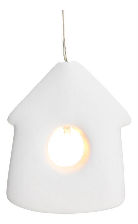 Sirius LED Leuchtanhänger Olina Home 8cm Keramik weiß - Thumbnail 2