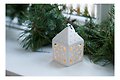 Sirius Deco Lanterna Olina Fiocco di neve 10,3 cm 1 LED in ceramica bianca - Thumbnail 1