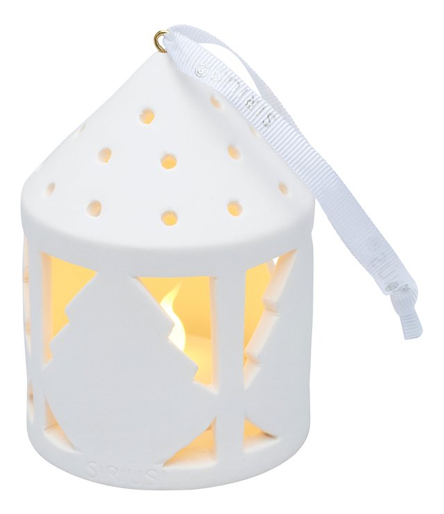 Sirius Deko Keramik-Laterne Olina Tree 1 LED 10,3cm weiß - Thumbnail 2