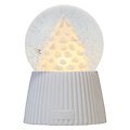 Sirius LED Schneekugel Cilja Tanne 14,5 cm weiß
