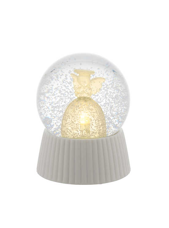 Sirius LED Schneekugel Elisabeth 13cm weiß - Thumbnail 2