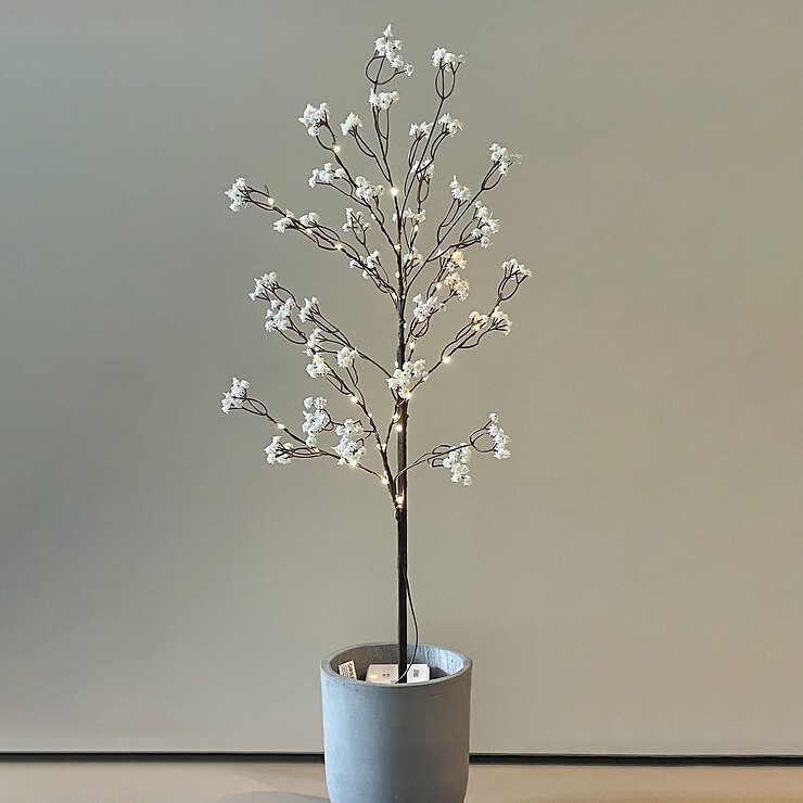 Sirius LED gałązka kwiatowa Michel 45 LED H85 cm zasilana bateryjnie brązowa - Thumbnail 1