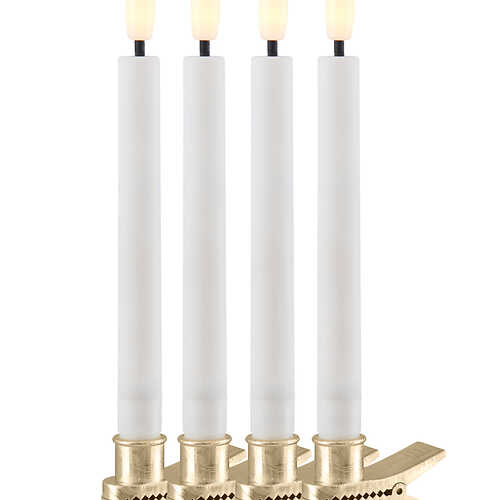 Sirius LED tree candles silence battery operated 4 pieces 11m white