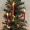 Sirius LED candele albero Sille bianco caldo set di 10 12,8 cm vera cera rosso 