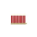 Sirius LED Baumkerzen Sille warmweiß 10er Set 12,8 cm Echtwachs Rot 