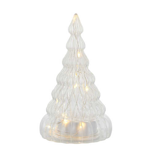 Sirius LED glass tree Lucy 10 LED battery operated 16,5cm clear
