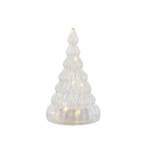Sirius LED glass tree Lucy 10 LED battery operated 16,5cm clear