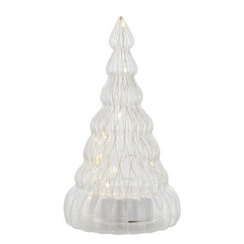 Sirius LED glass tree Lucy 10 LED battery operated 23,5cm clear